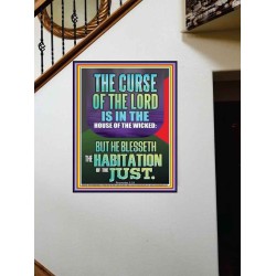THE LORD BLESSED THE HABITATION OF THE JUST  Large Scriptural Wall Art  GWOVERCOMER12399  "44X62"