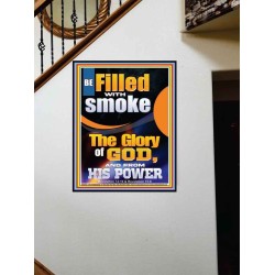 BE FILLED WITH SMOKE THE GLORY OF GOD AND FROM HIS POWER  Church Picture  GWOVERCOMER12658  "44X62"