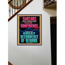 CAST NOT AWAY THEREFORE YOUR CONFIDENCE  Church Portrait  GWOVERCOMER12676  "44X62"