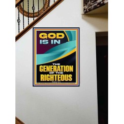 GOD IS IN THE GENERATION OF THE RIGHTEOUS  Ultimate Inspirational Wall Art  Portrait  GWOVERCOMER12679  "44X62"