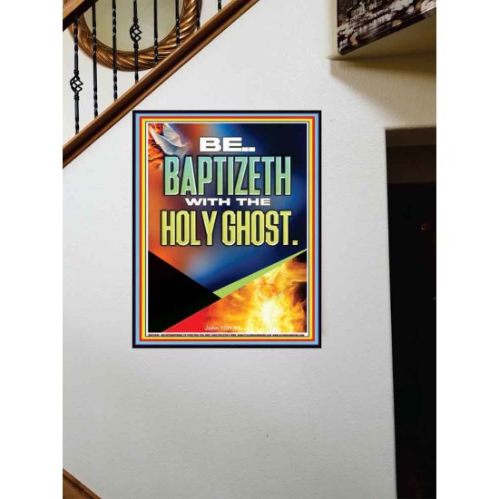 BE BAPTIZETH WITH THE HOLY GHOST  Unique Scriptural Portrait  GWOVERCOMER12944  