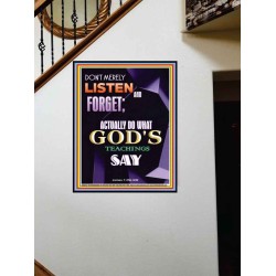 DO WHAT GOD'S TEACHINGS SAY  Children Room Portrait  GWOVERCOMER9393  "44X62"