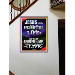 I AM THE RESURRECTION AND THE LIFE  Eternal Power Portrait  GWOVERCOMER9995  "44X62"