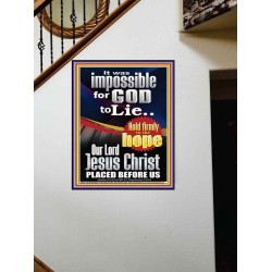 IMPOSSIBLE FOR GOD TO LIE  Children Room Portrait  GWOVERCOMER9997  "44X62"