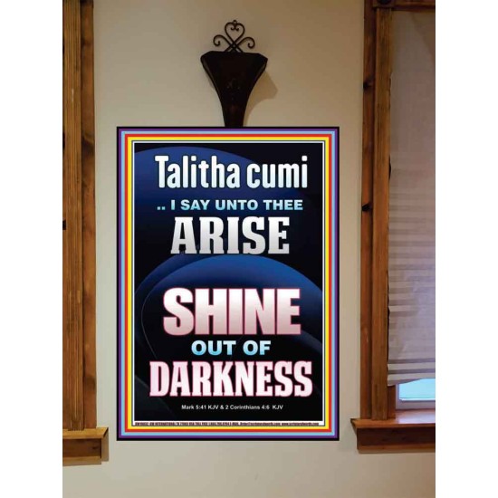 TALITHA CUMI ARISE SHINE OUT OF DARKNESS  Children Room Portrait  GWOVERCOMER10032  