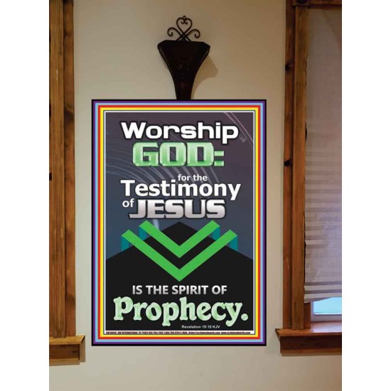 TESTIMONY OF JESUS IS THE SPIRIT OF PROPHECY  Kitchen Wall Décor  GWOVERCOMER10046  