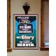 HIS GLORY IS ABOVE THE EARTH AND HEAVEN  Large Wall Art Portrait  GWOVERCOMER10054  