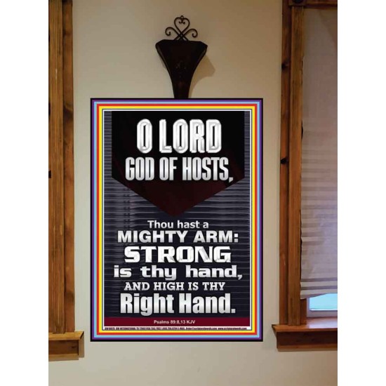 LORD GOD ALMIGHTY THOU HAST A MIGHTY ARM  Hallway Wall Portrait  GWOVERCOMER10078  