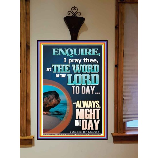 STUDY THE WORD OF THE LORD DAY AND NIGHT  Large Wall Accents & Wall Portrait  GWOVERCOMER11817  