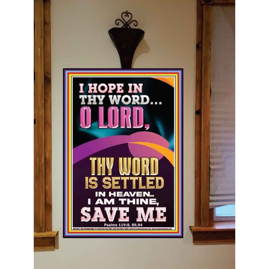 I AM THINE SAVE ME O LORD  Christian Quote Portrait  GWOVERCOMER11822  