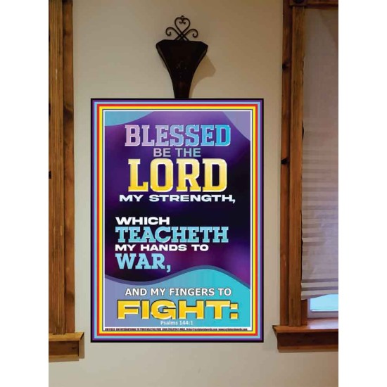 THE LORD MY STRENGTH WHICH TEACHETH MY HANDS TO WAR  Children Room  GWOVERCOMER11933  