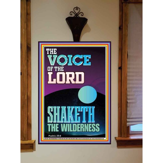 THE VOICE OF THE LORD SHAKETH THE WILDERNESS  Christian Portrait Art  GWOVERCOMER11981  