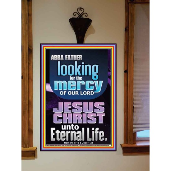 LOOKING FOR THE MERCY OF OUR LORD JESUS CHRIST UNTO ETERNAL LIFE  Bible Verses Wall Art  GWOVERCOMER12120  