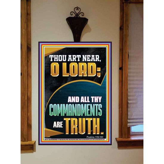 ALL THY COMMANDMENTS ARE TRUTH O LORD  Ultimate Inspirational Wall Art Picture  GWOVERCOMER12217  