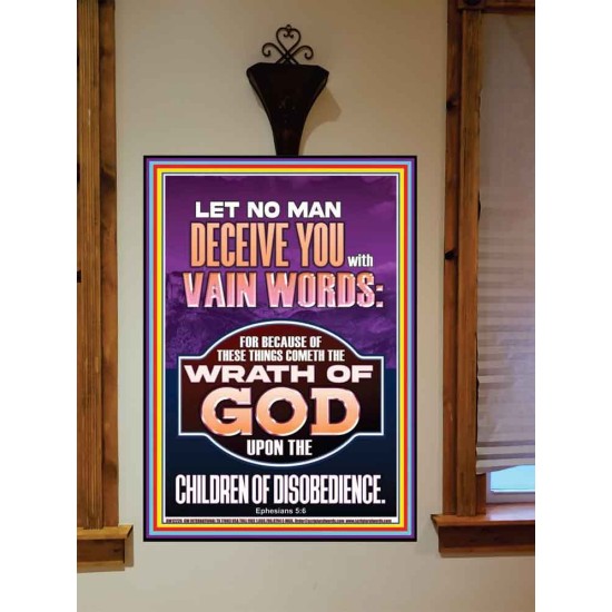 LET NO MAN DECEIVE YOU WITH VAIN WORDS  Church Picture  GWOVERCOMER12226  