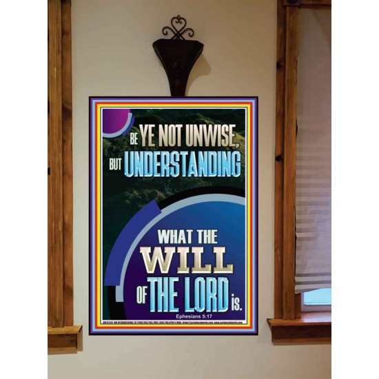 UNDERSTAND WHAT THE WILL OF THE LORD IS  Sanctuary Wall Picture Portrait  GWOVERCOMER12228  