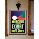 YOUNG MEN BE SOBERLY MINDED  Scriptural Wall Art  GWOVERCOMER12285  