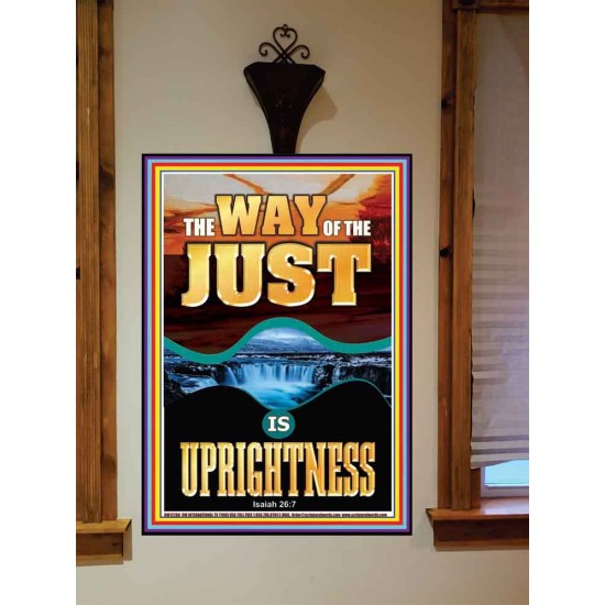 THE WAY OF THE JUST IS UPRIGHTNESS  Scriptural Décor  GWOVERCOMER12288  