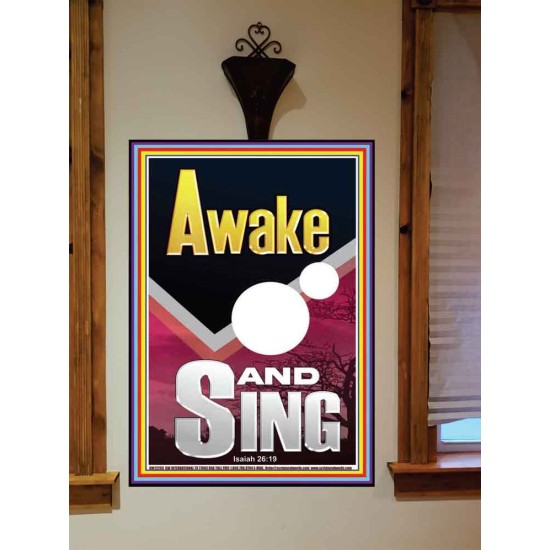 AWAKE AND SING  Bible Verse Portrait  GWOVERCOMER12293  