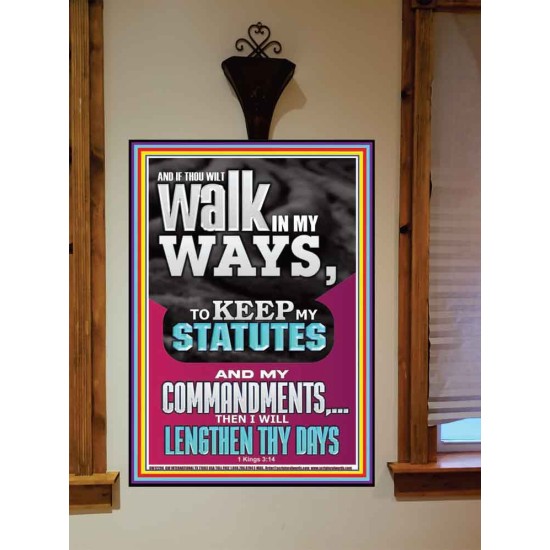 WALK IN MY WAYS AND KEEP MY COMMANDMENTS  Wall & Art Décor  GWOVERCOMER12296  