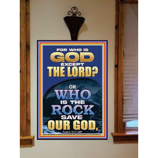 WHO IS THE ROCK SAVE OUR GOD  Art & Décor Portrait  GWOVERCOMER12348  