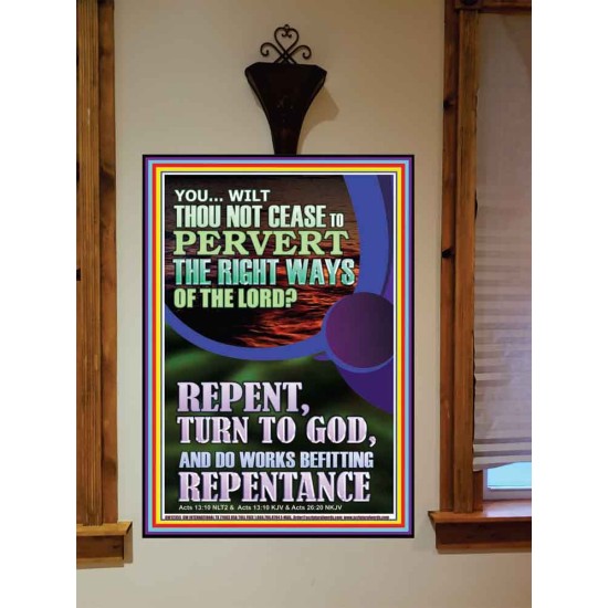 REPENT AND DO WORKS BEFITTING REPENTANCE  Custom Portrait   GWOVERCOMER12355  