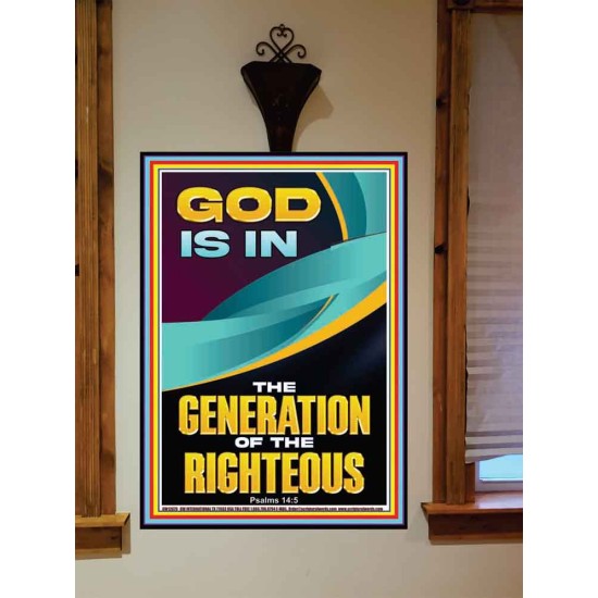 GOD IS IN THE GENERATION OF THE RIGHTEOUS  Ultimate Inspirational Wall Art  Portrait  GWOVERCOMER12679  