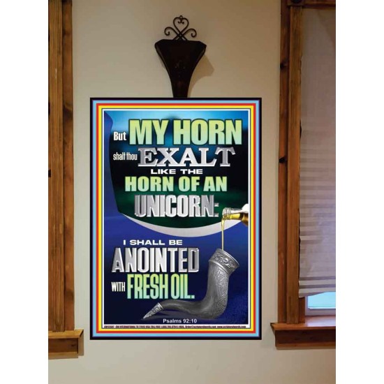 I SHALL BE ANOINTED WITH FRESH OIL  Sanctuary Wall Portrait  GWOVERCOMER12687  