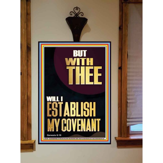 WITH THEE WILL I ESTABLISH MY COVENANT  Scriptures Wall Art  GWOVERCOMER13001  