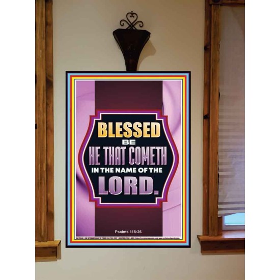 BLESSED BE HE THAT COMETH IN THE NAME OF THE LORD  Scripture Art Work  GWOVERCOMER13048  