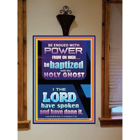 BE ENDUED WITH POWER FROM ON HIGH  Ultimate Inspirational Wall Art Picture  GWOVERCOMER9999  