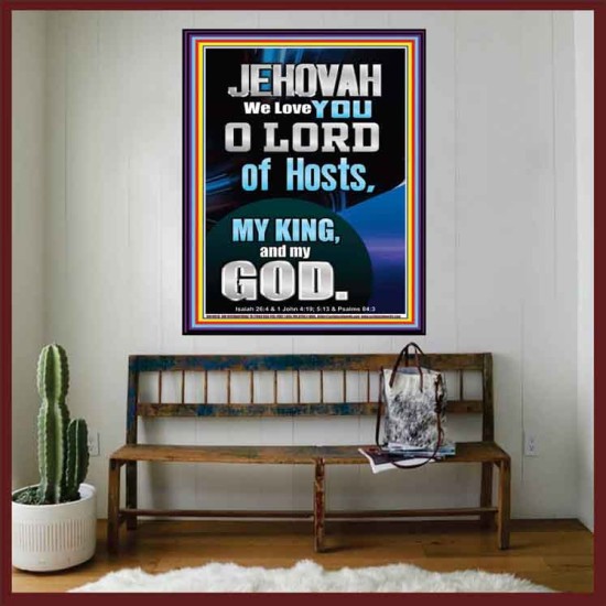 JEHOVAH WE LOVE YOU  Unique Power Bible Portrait  GWOVERCOMER10010  