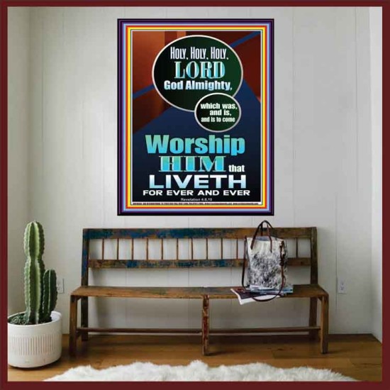 HOLY HOLY HOLY LORD GOD ALMIGHTY  Home Art Portrait  GWOVERCOMER10036  