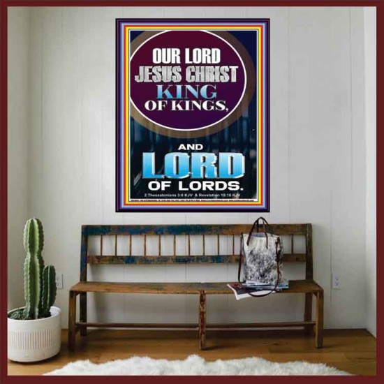 JESUS CHRIST - KING OF KINGS LORD OF LORDS   Bathroom Wall Art  GWOVERCOMER10047  