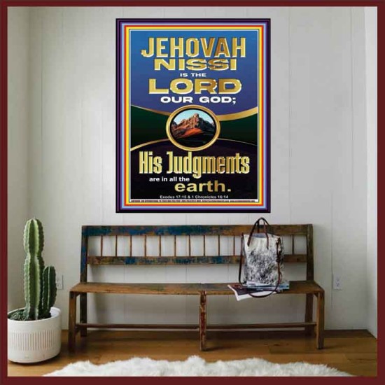 JEHOVAH NISSI IS THE LORD OUR GOD  Christian Paintings  GWOVERCOMER10696  