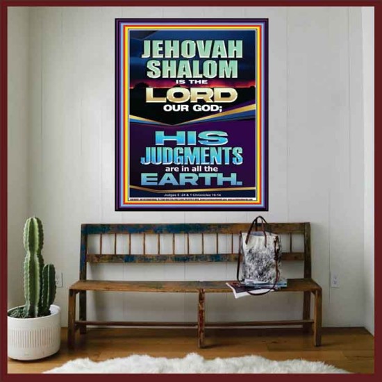 JEHOVAH SHALOM IS THE LORD OUR GOD  Christian Paintings  GWOVERCOMER10697  