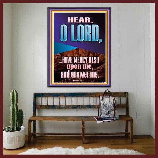 BECAUSE OF YOUR GREAT MERCIES PLEASE ANSWER US O LORD  Art & Wall Décor  GWOVERCOMER11813  