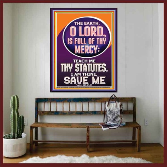 TEACH ME THY STATUES O LORD I AM THINE  Christian Quotes Portrait  GWOVERCOMER11821  