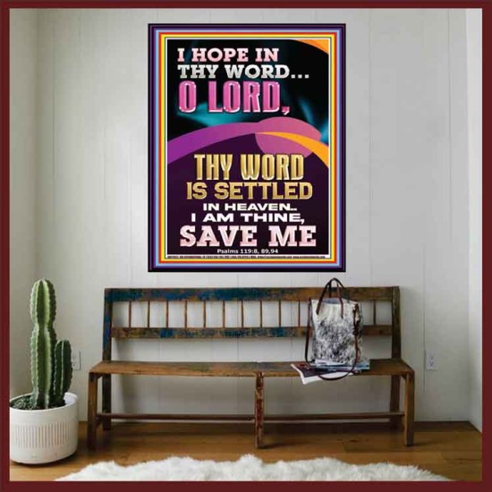 I AM THINE SAVE ME O LORD  Christian Quote Portrait  GWOVERCOMER11822  