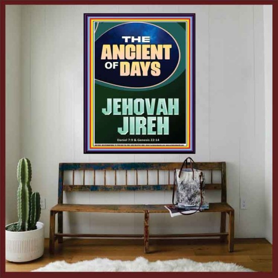 THE ANCIENT OF DAYS JEHOVAH JIREH  Unique Scriptural Picture  GWOVERCOMER11909  