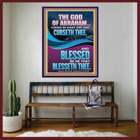 CURSED BE EVERY ONE THAT CURSETH THEE BLESSED IS EVERY ONE THAT BLESSED THEE  Scriptures Wall Art  GWOVERCOMER11972  