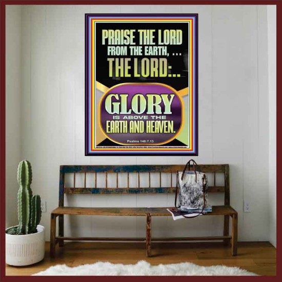 PRAISE THE LORD FROM THE EARTH  Contemporary Christian Paintings Portrait  GWOVERCOMER12200  
