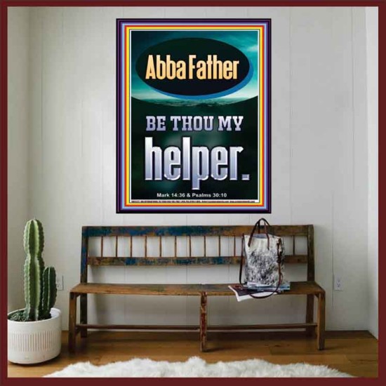 ABBA FATHER BE THOU MY HELPER  Biblical Paintings  GWOVERCOMER12277  