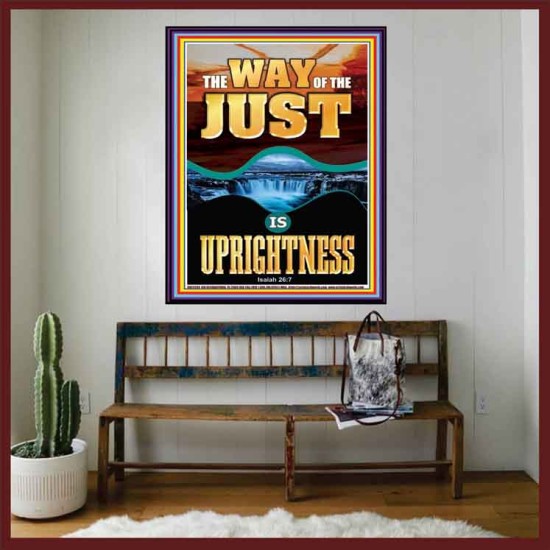 THE WAY OF THE JUST IS UPRIGHTNESS  Scriptural Décor  GWOVERCOMER12288  