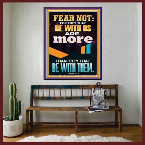 THEY THAT BE WITH US ARE MORE THAN THEM  Modern Wall Art  GWOVERCOMER12301  