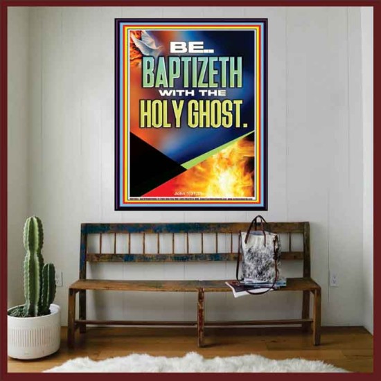 BE BAPTIZETH WITH THE HOLY GHOST  Unique Scriptural Portrait  GWOVERCOMER12944  