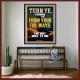 TURN YE FROM YOUR EVIL WAYS  Scripture Wall Art  GWOVERCOMER13000  