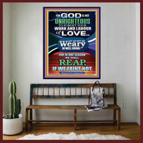 DO NOT BE WEARY IN WELL DOING  Children Room Portrait  GWOVERCOMER9988  