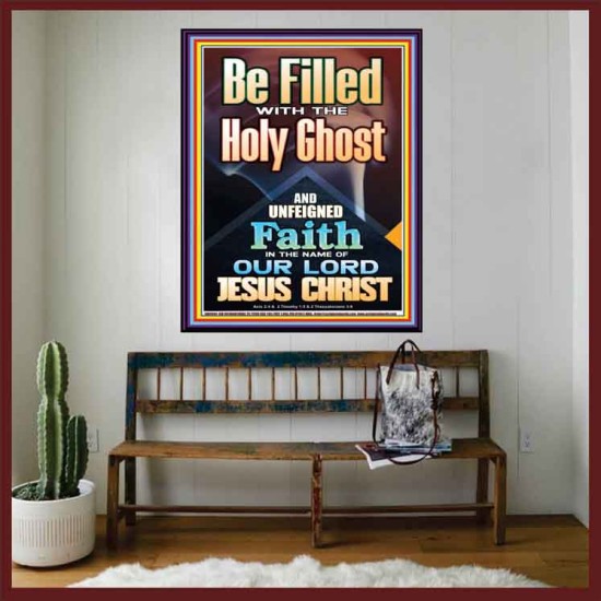 BE FILLED WITH THE HOLY GHOST  Righteous Living Christian Portrait  GWOVERCOMER9994  