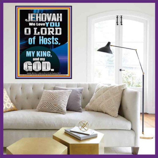 JEHOVAH WE LOVE YOU  Unique Power Bible Portrait  GWOVERCOMER10010  